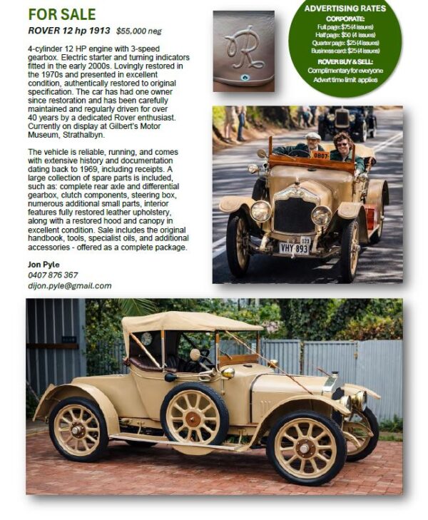Rover Buy and Sell – Rover Car Club of South Australia Inc.
